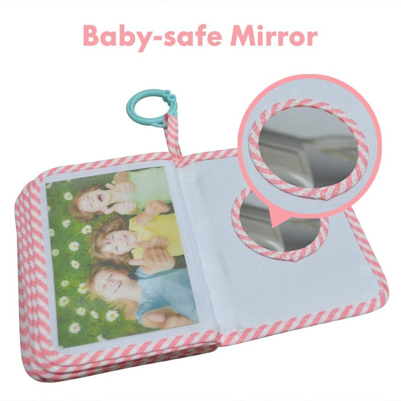 Amzoya Baby's My First Family Album,baby photo album 4×6 Soft Cloth Photo Book,Baby Cloth Album with Photo Pockets, for Newborn Toddler & Kids - Image 5